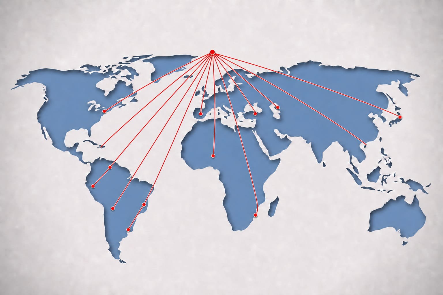 Mapa Mundi - Presença Global